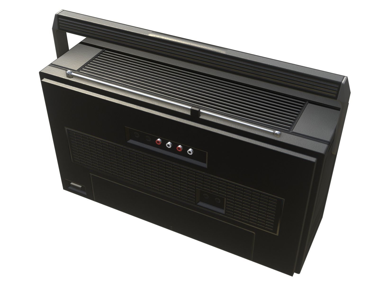 Game-ready Retro Boombox - 2 versions 3D Model Collection_9