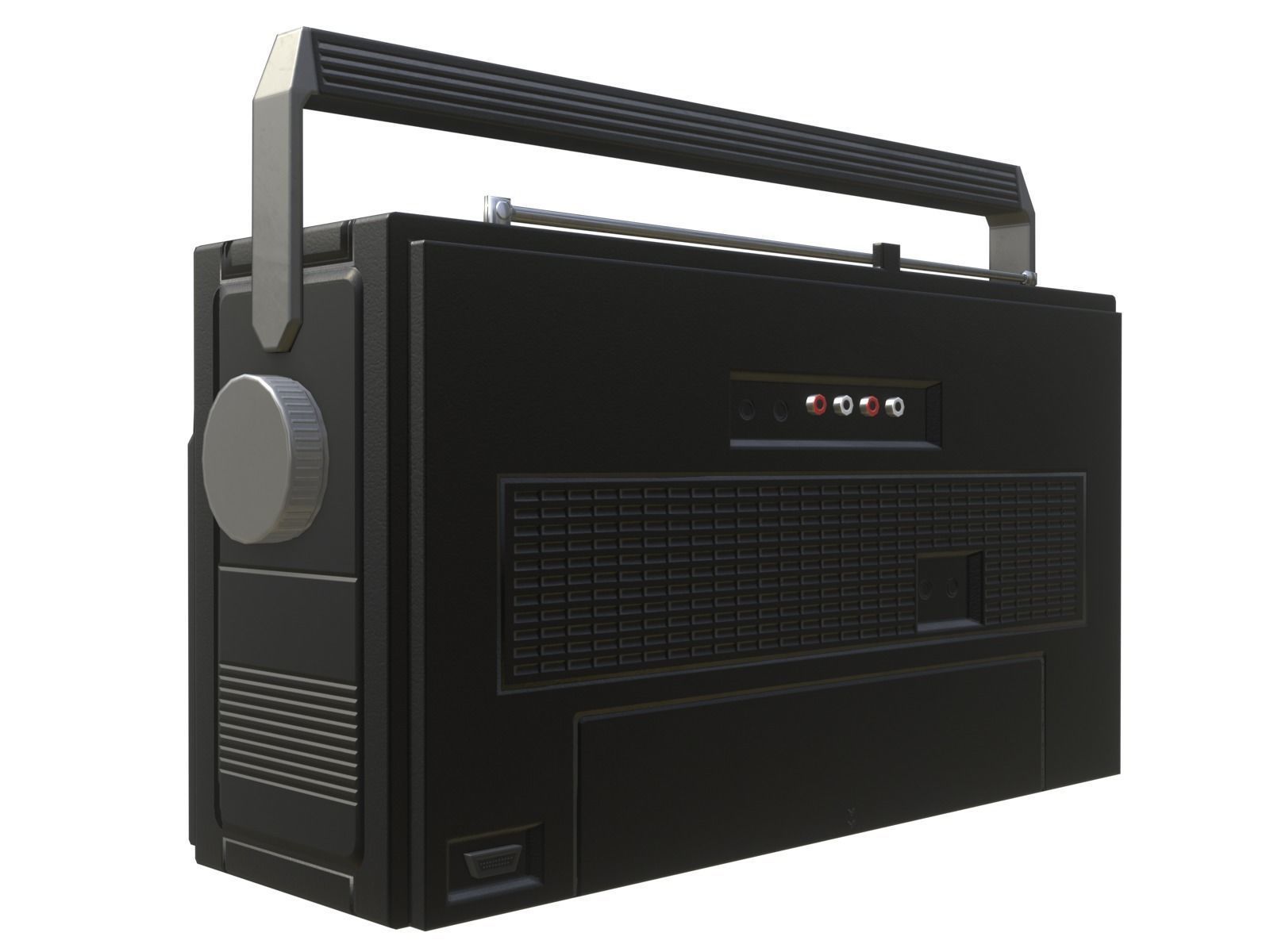 Game-ready Retro Boombox - 2 versions 3D Model Collection_7