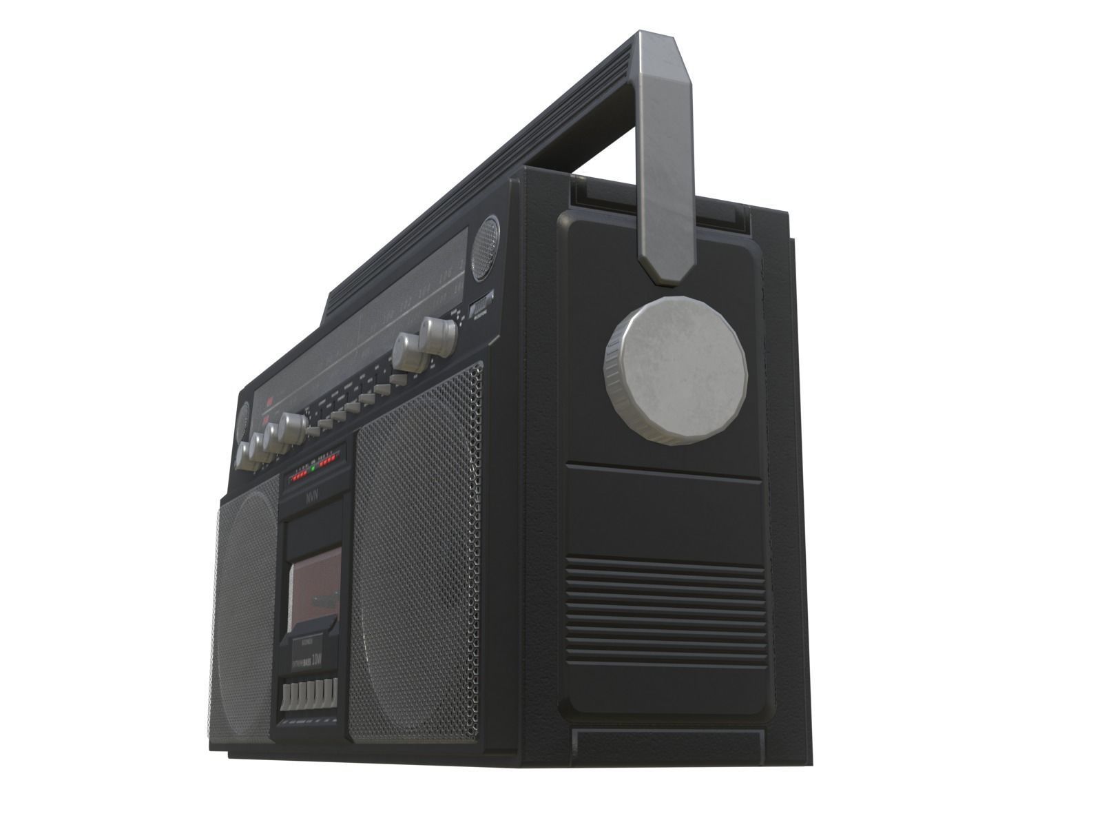 Game-ready Retro Boombox - 2 versions 3D Model Collection_15
