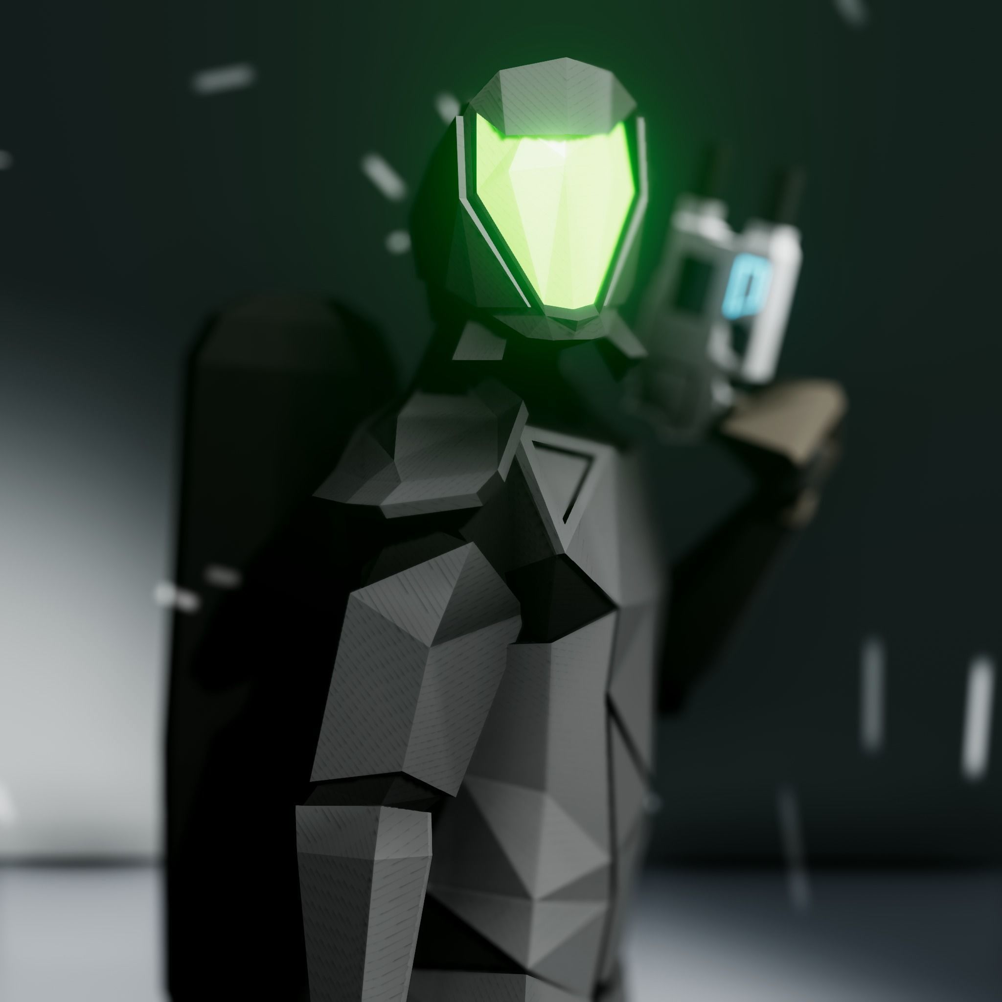 Imminence Low Poly Sci-fi Soldiers Low-poly 3D model_3