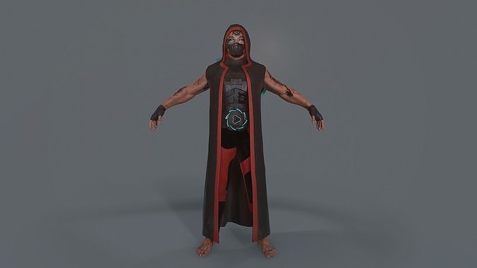 Warrior Low-poly 3D model