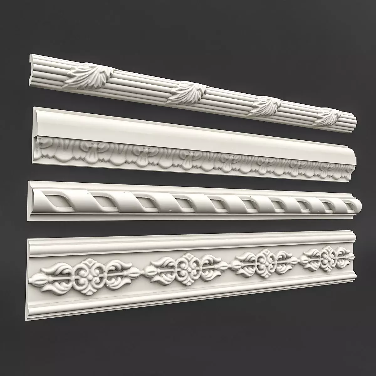 classic ceiling pattern 08 3D model_0