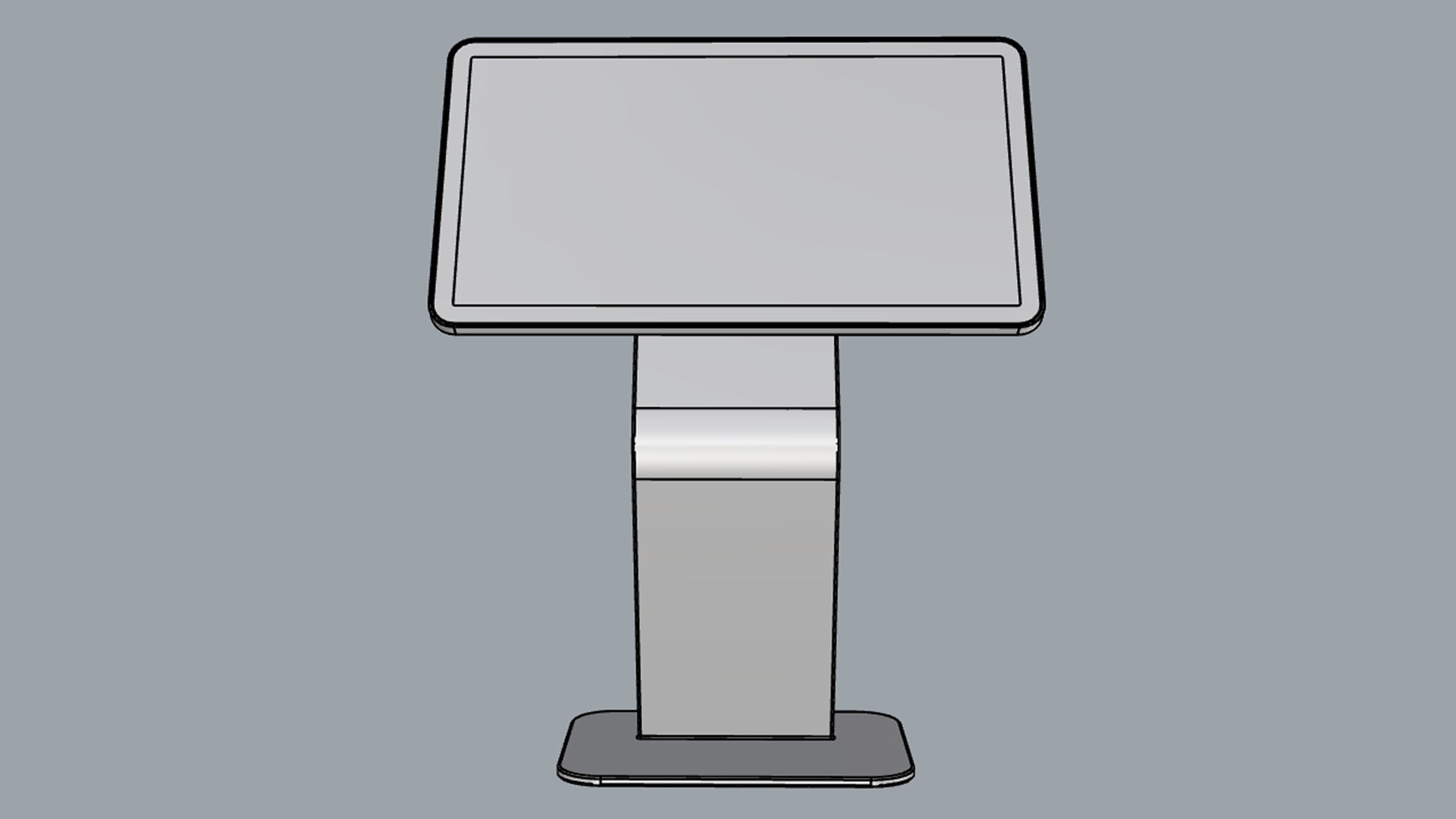 Horizontal Totem Self Service 01 3D model_14