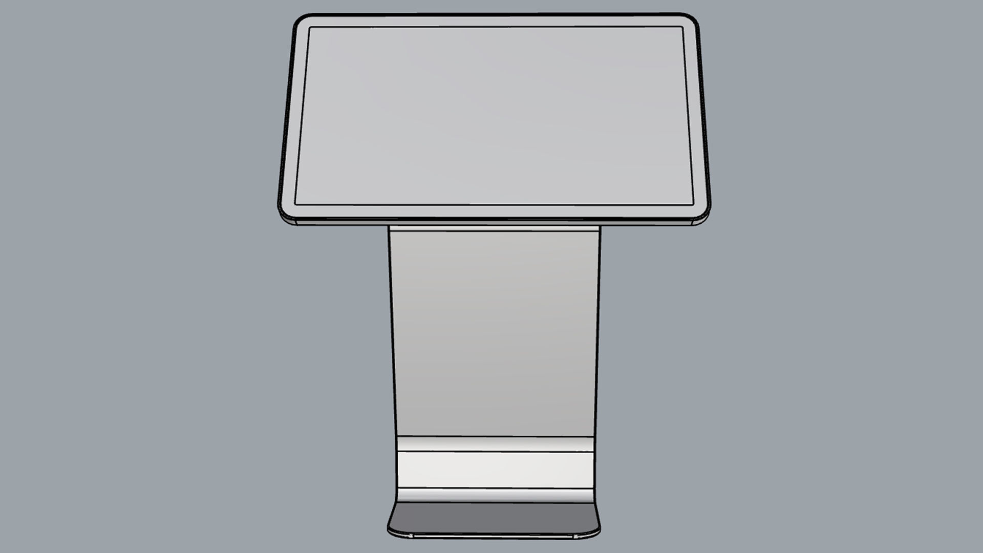 Horizontal Totem Self Service 02 3D model_14