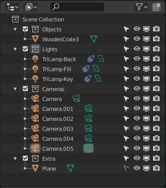 Low Poly Wooden Crate 3 Low-poly 3D model_14