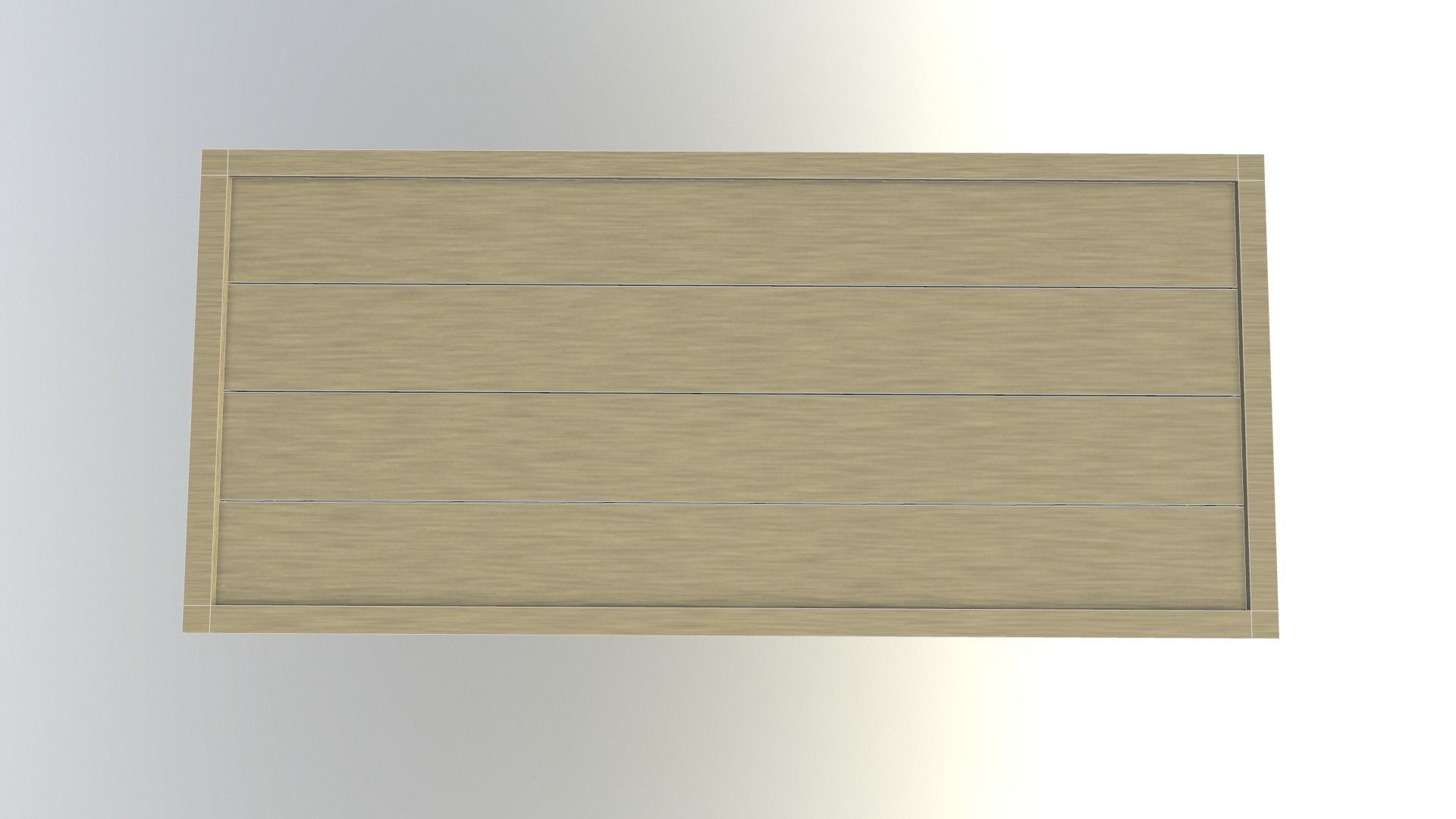 Low Poly Wooden Crate 3 Low-poly 3D model_10