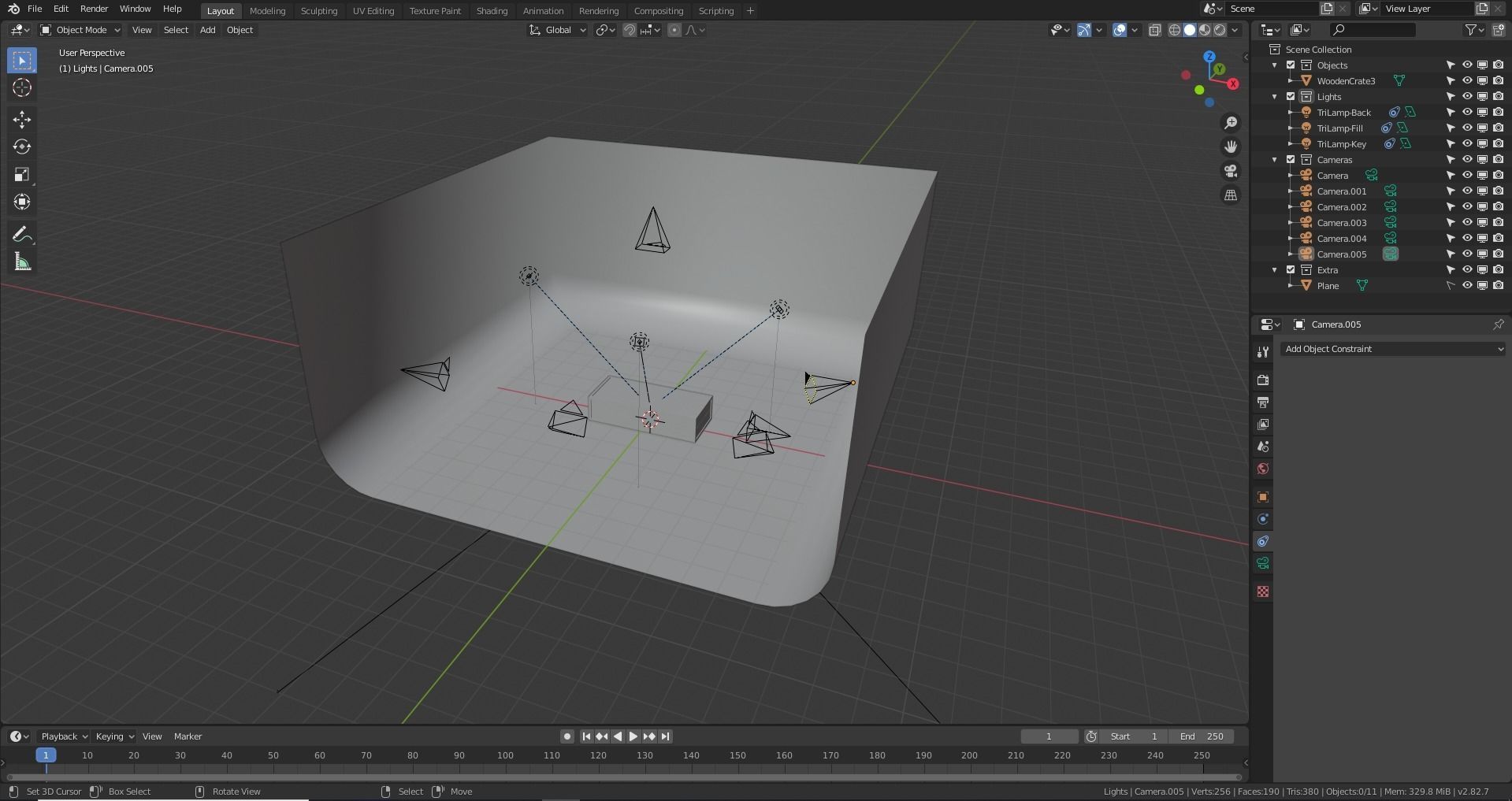 Low Poly Wooden Crate 3 Low-poly 3D model_13