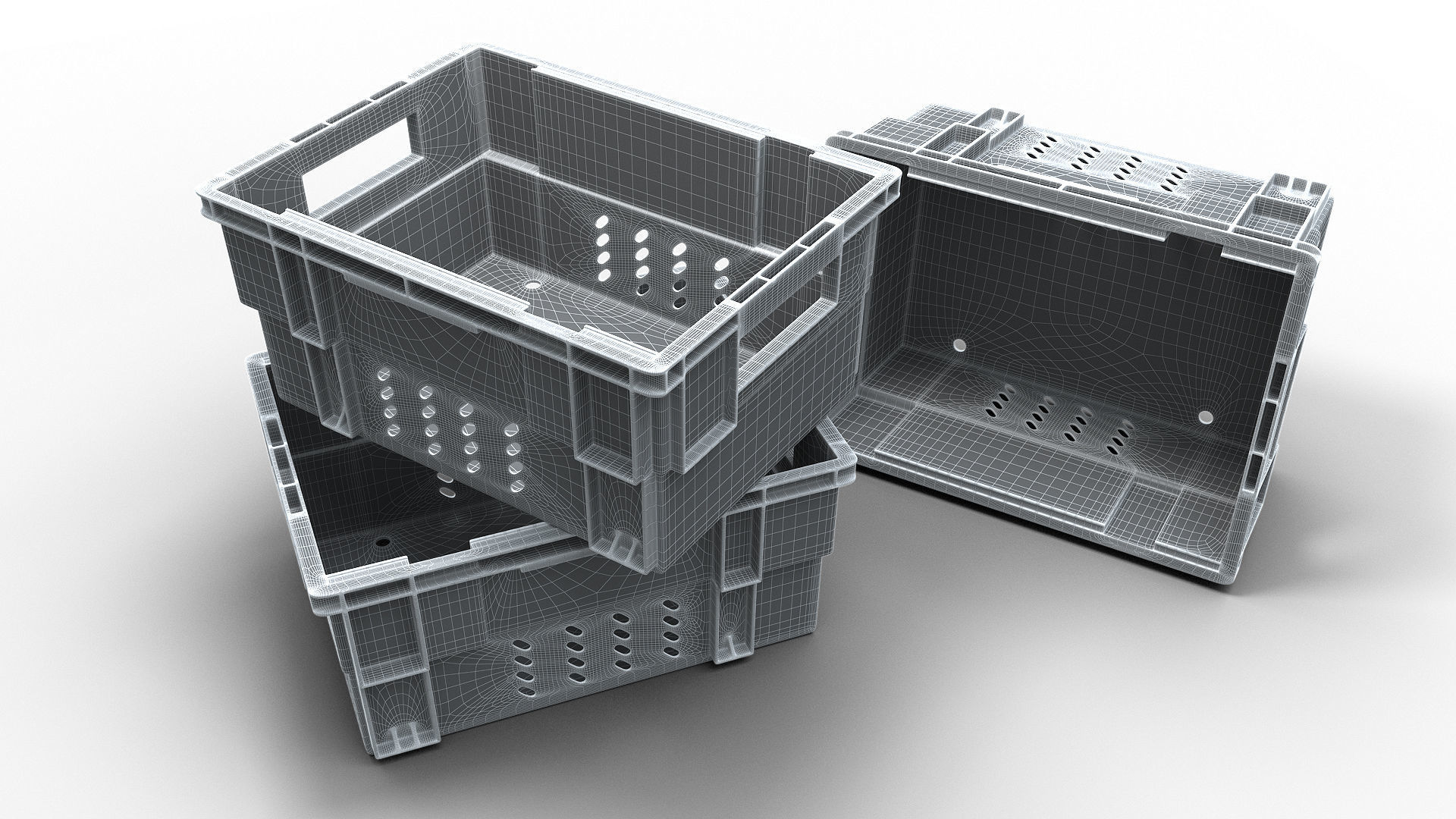 Stack and Nest Container - Storage 3D model_11