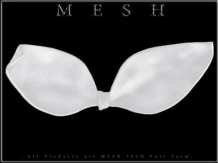 Ribbon mesh bows Low-poly 3D model_3