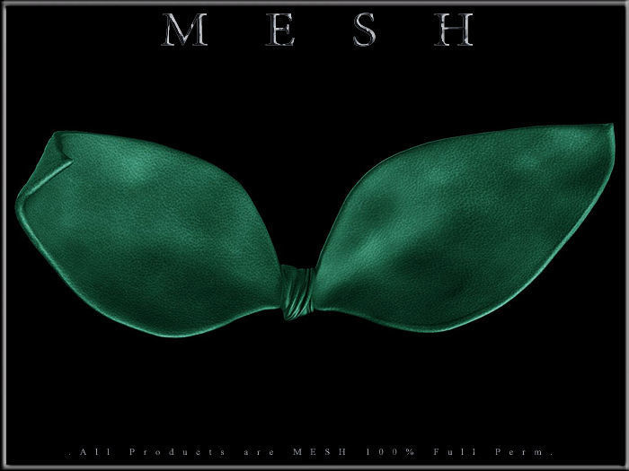 Ribbon mesh bows Low-poly 3D model_5