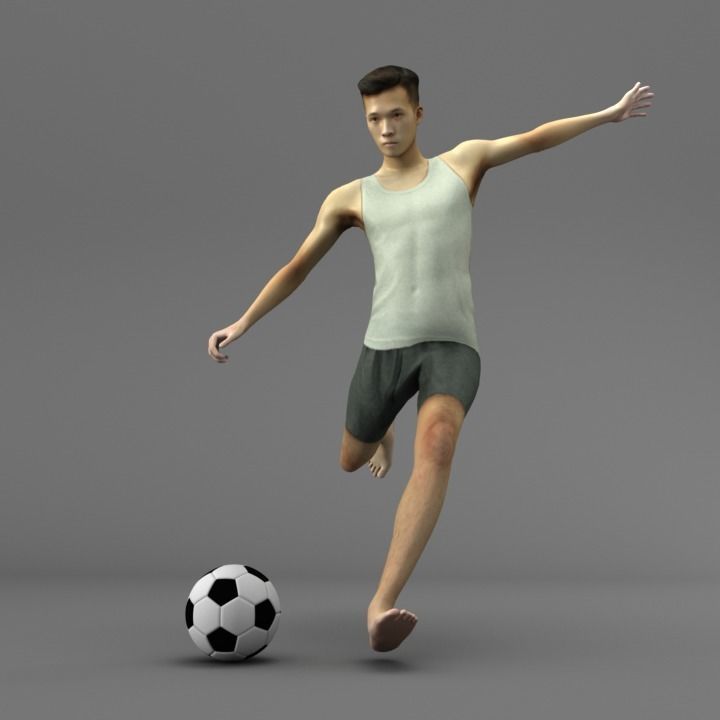 A Rigged Handsome Man 3D model_2