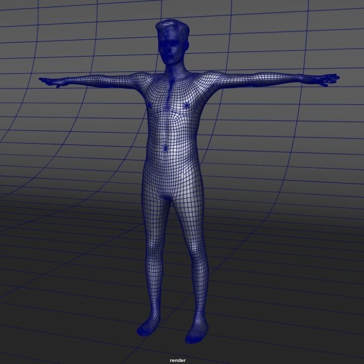 A Rigged Handsome Man 3D model_4