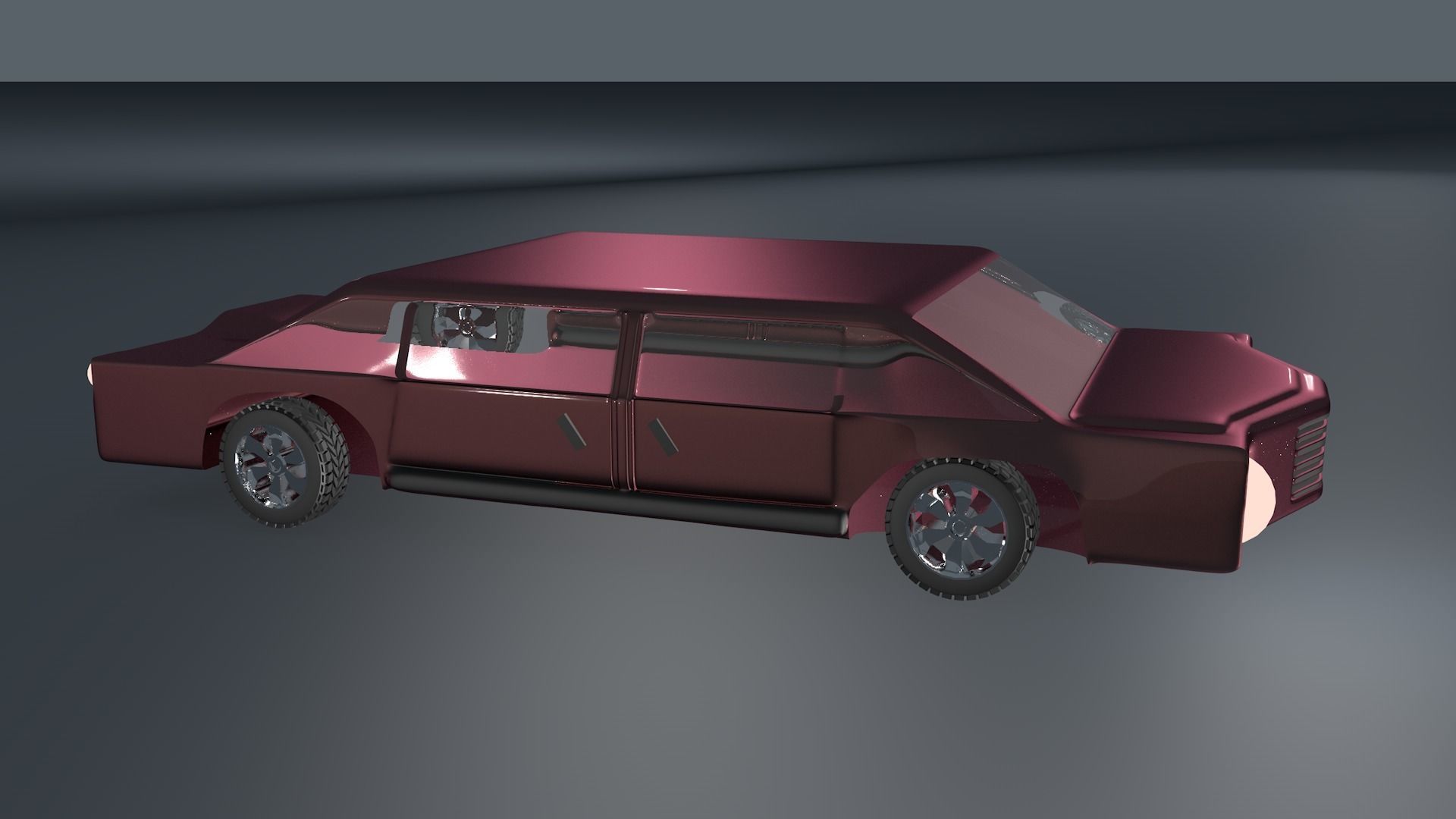 Car For Video Games 3D model_4