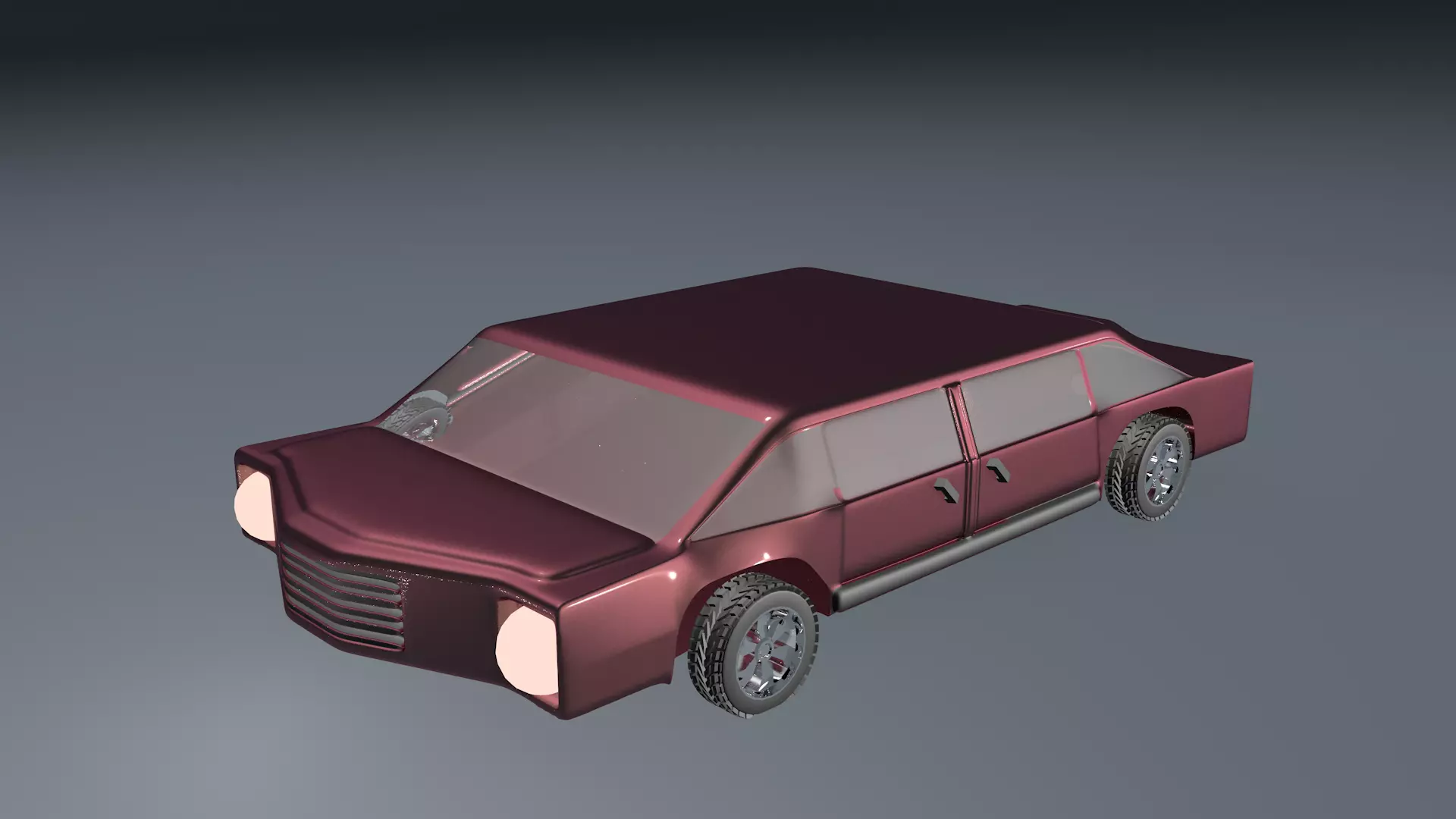 Car For Video Games 3D model_0