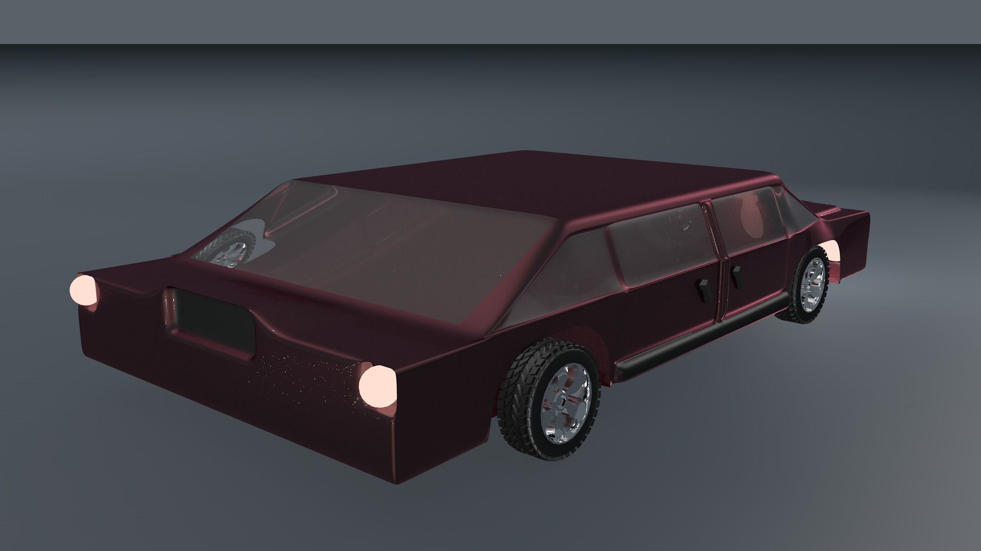 Car For Video Games 3D model_3