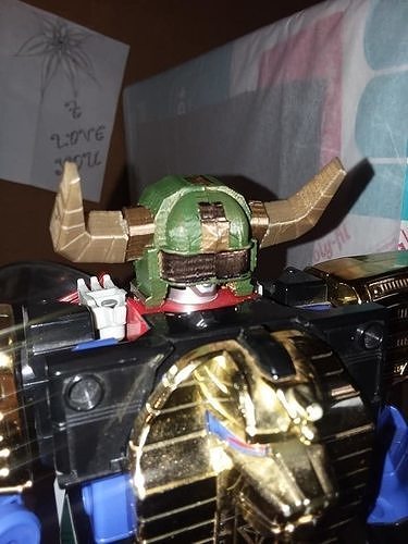 zeo 4 bull zeo megazord helmet and horns 3D print model