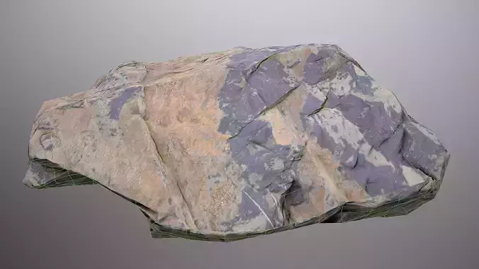 Persian Red Rock Low-poly 3D model