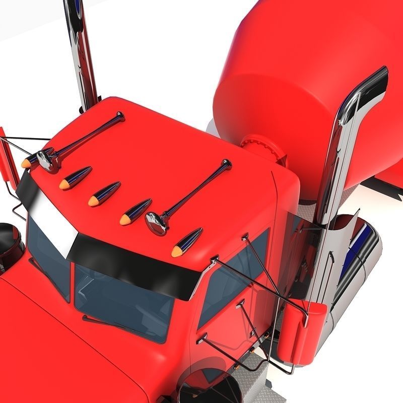 Concrete Mixer Truck 3D model_16