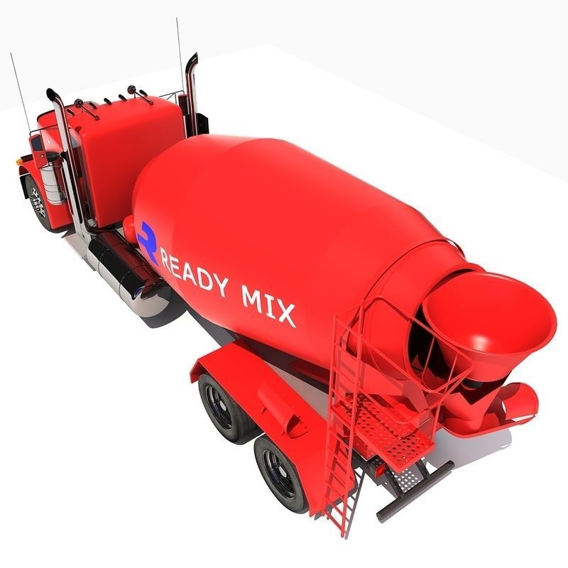 Concrete Mixer Truck 3D model_9
