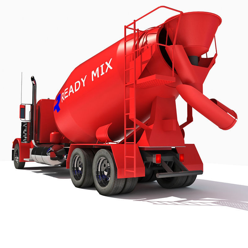 Concrete Mixer Truck 3D model_5