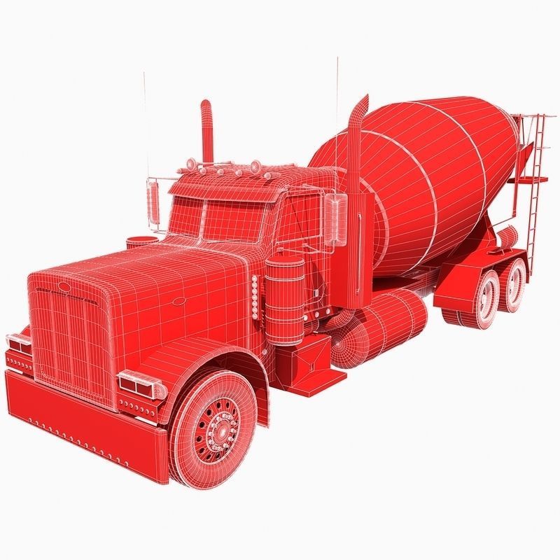 Concrete Mixer Truck 3D model_18