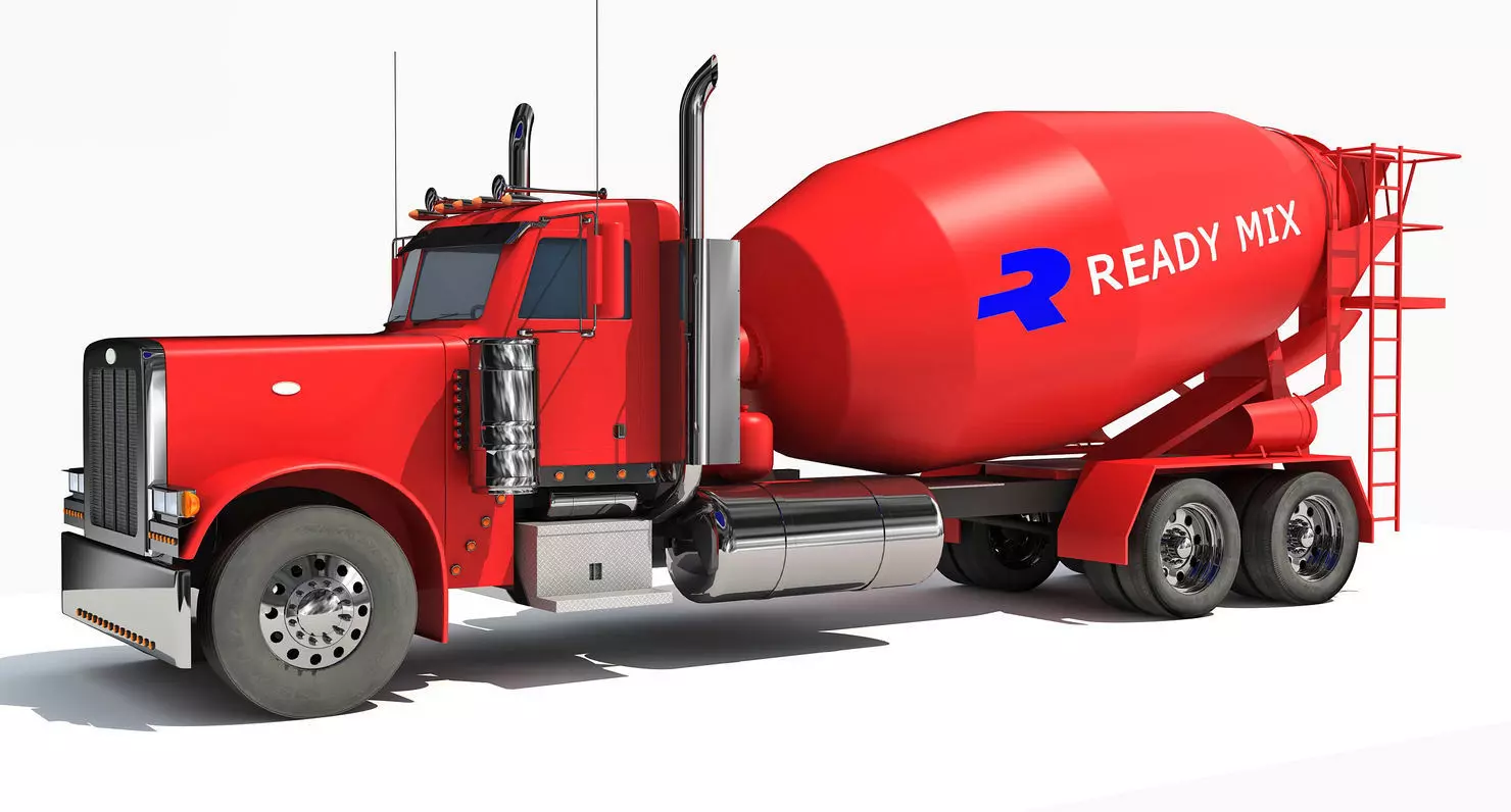 Concrete Mixer Truck 3D model_0