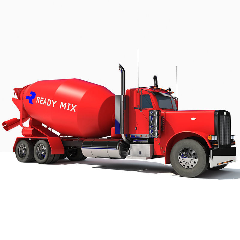 Concrete Mixer Truck 3D model_6