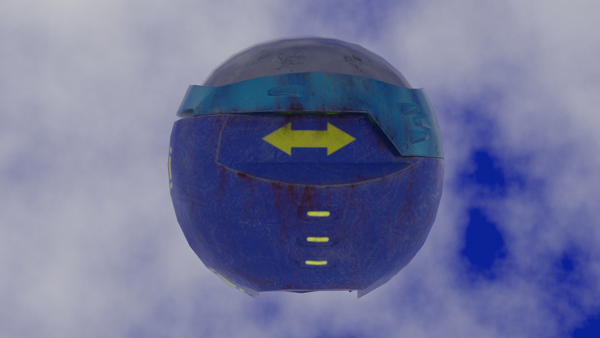 Old Y2J Sphere Low-poly 3D model_4