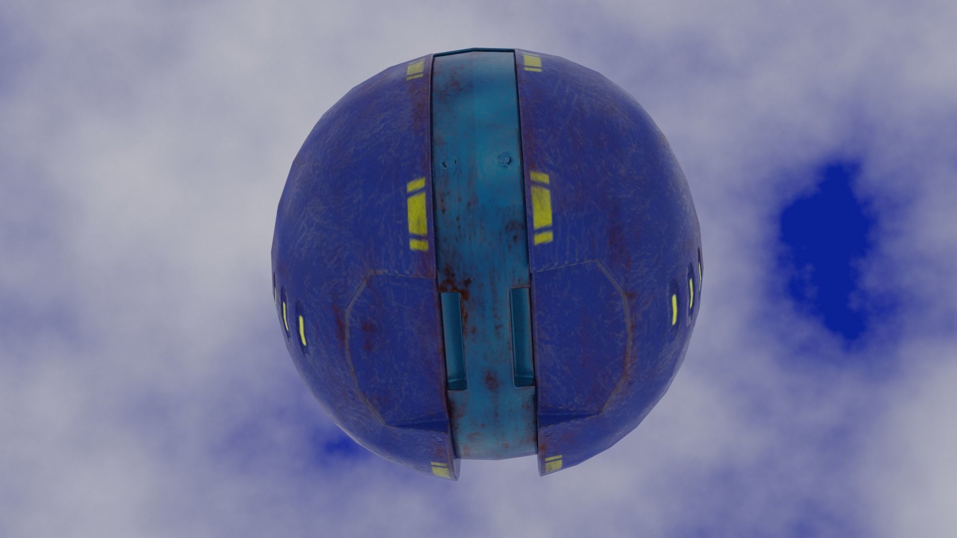 Old Y2J Sphere Low-poly 3D model_1