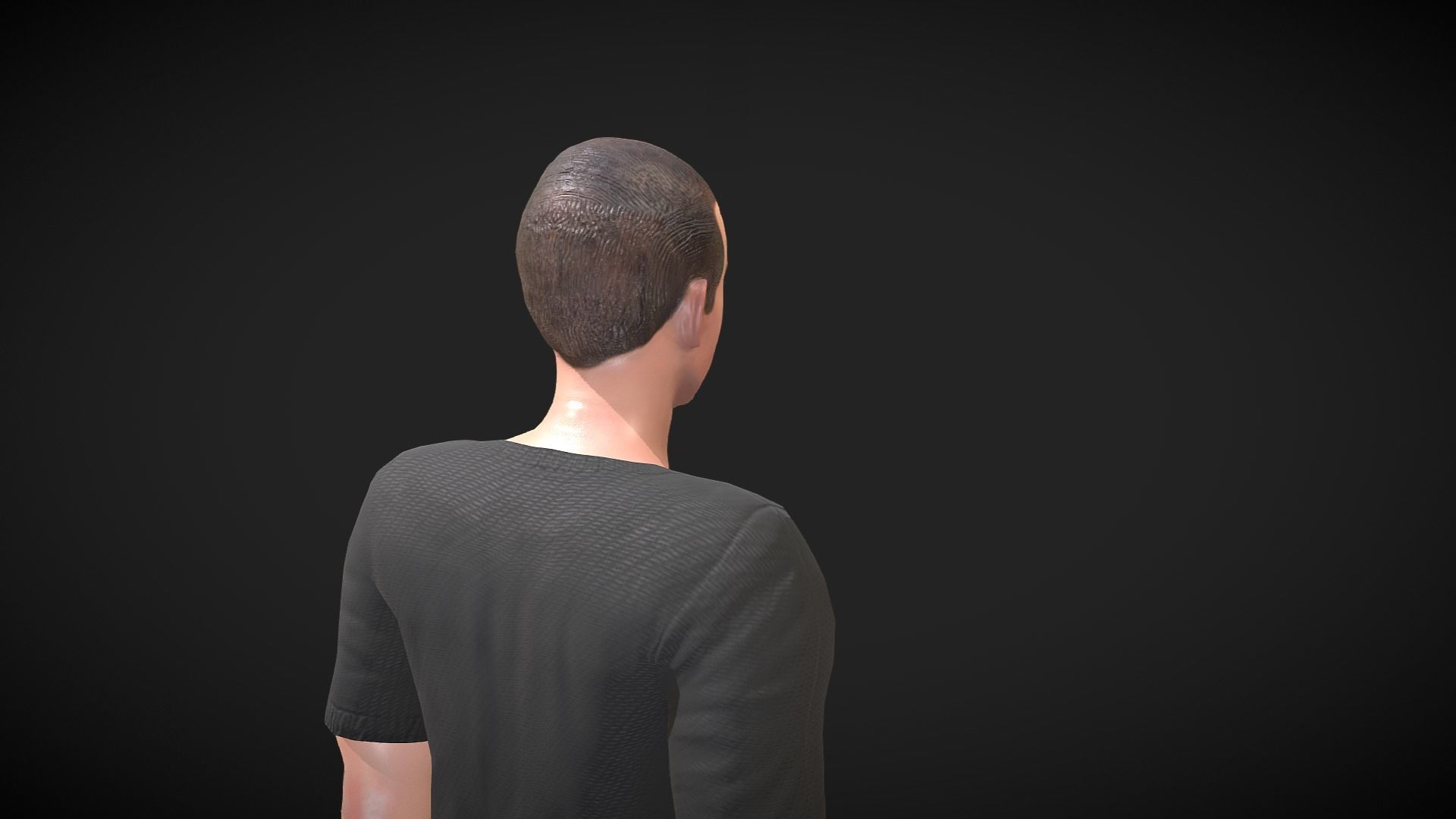 VR - AR - Young Man - With Visemes   Low-poly 3D model_10