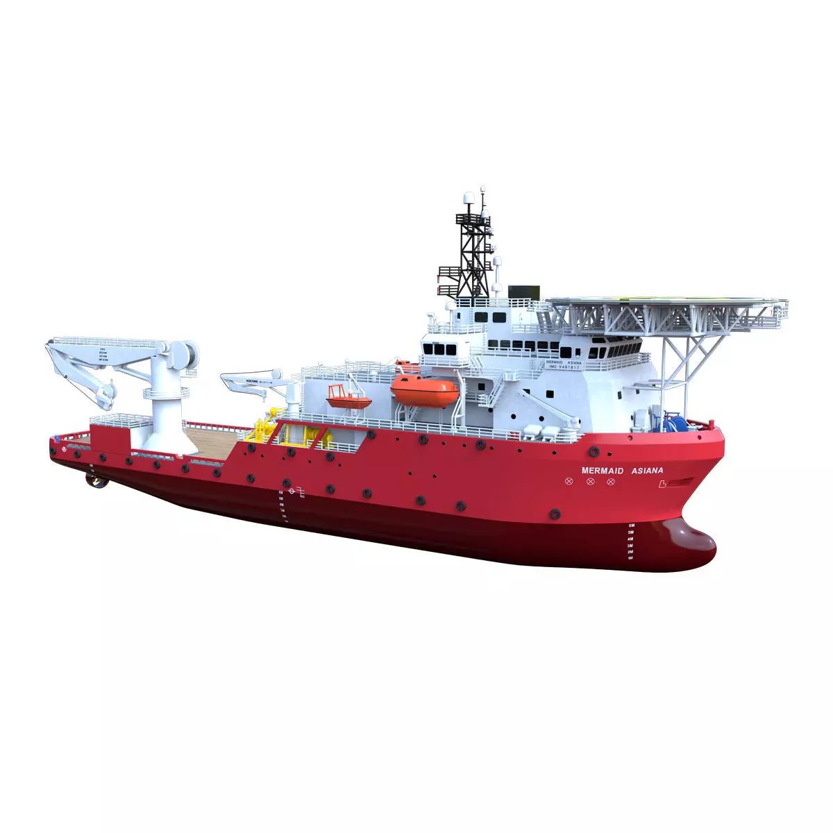 MERMAID ASIANA BOAT 3D model_0