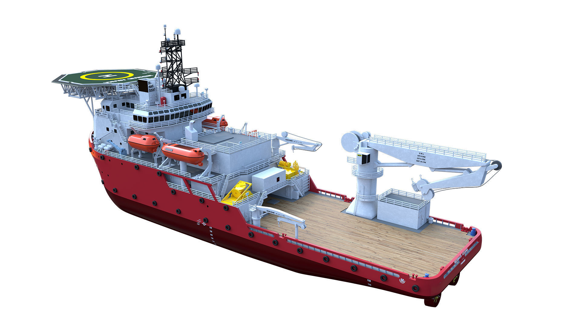 MERMAID ASIANA BOAT 3D model_4