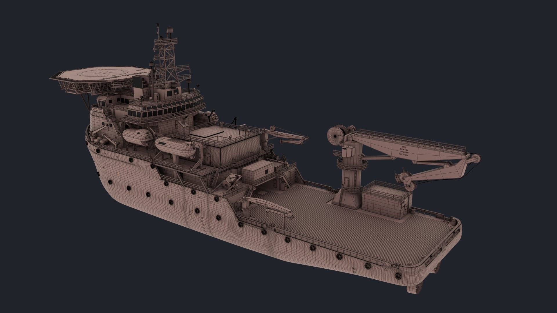 MERMAID ASIANA BOAT 3D model_10