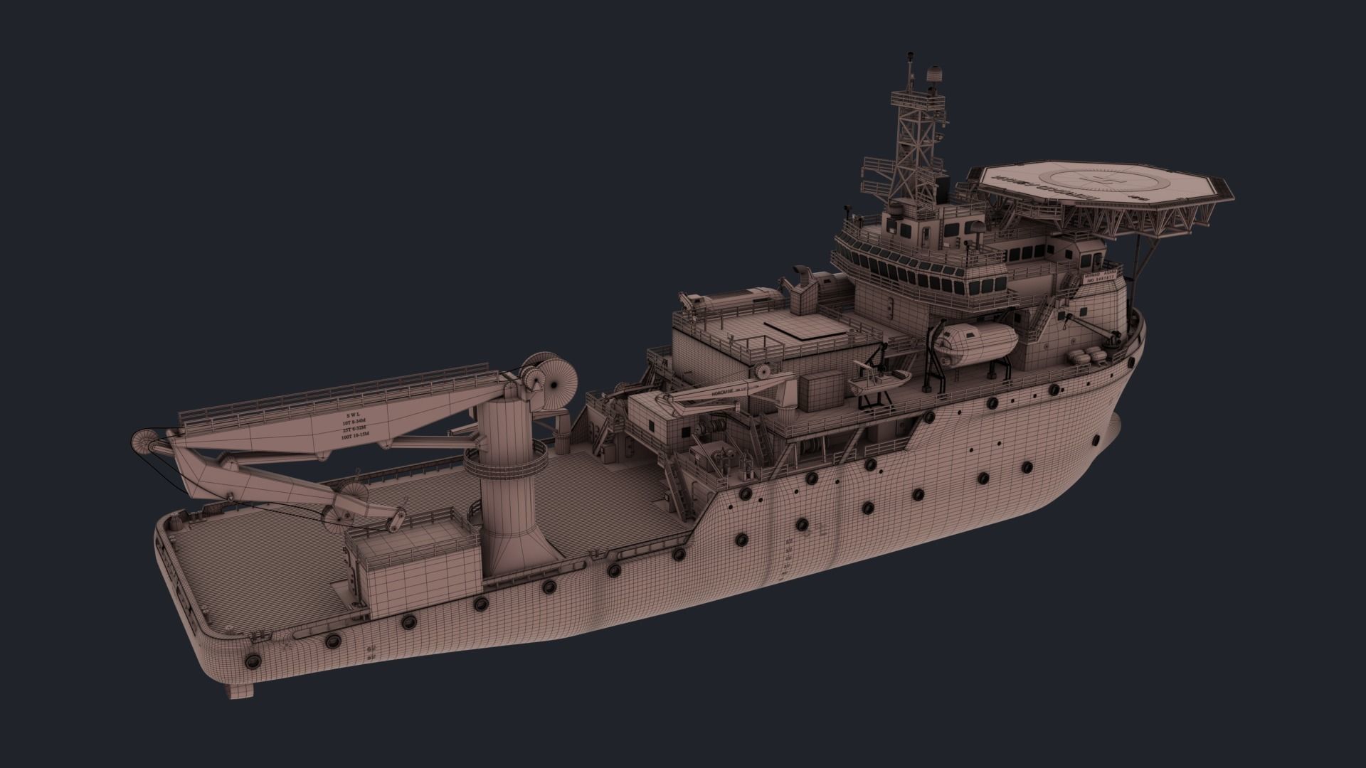 MERMAID ASIANA BOAT 3D model_9