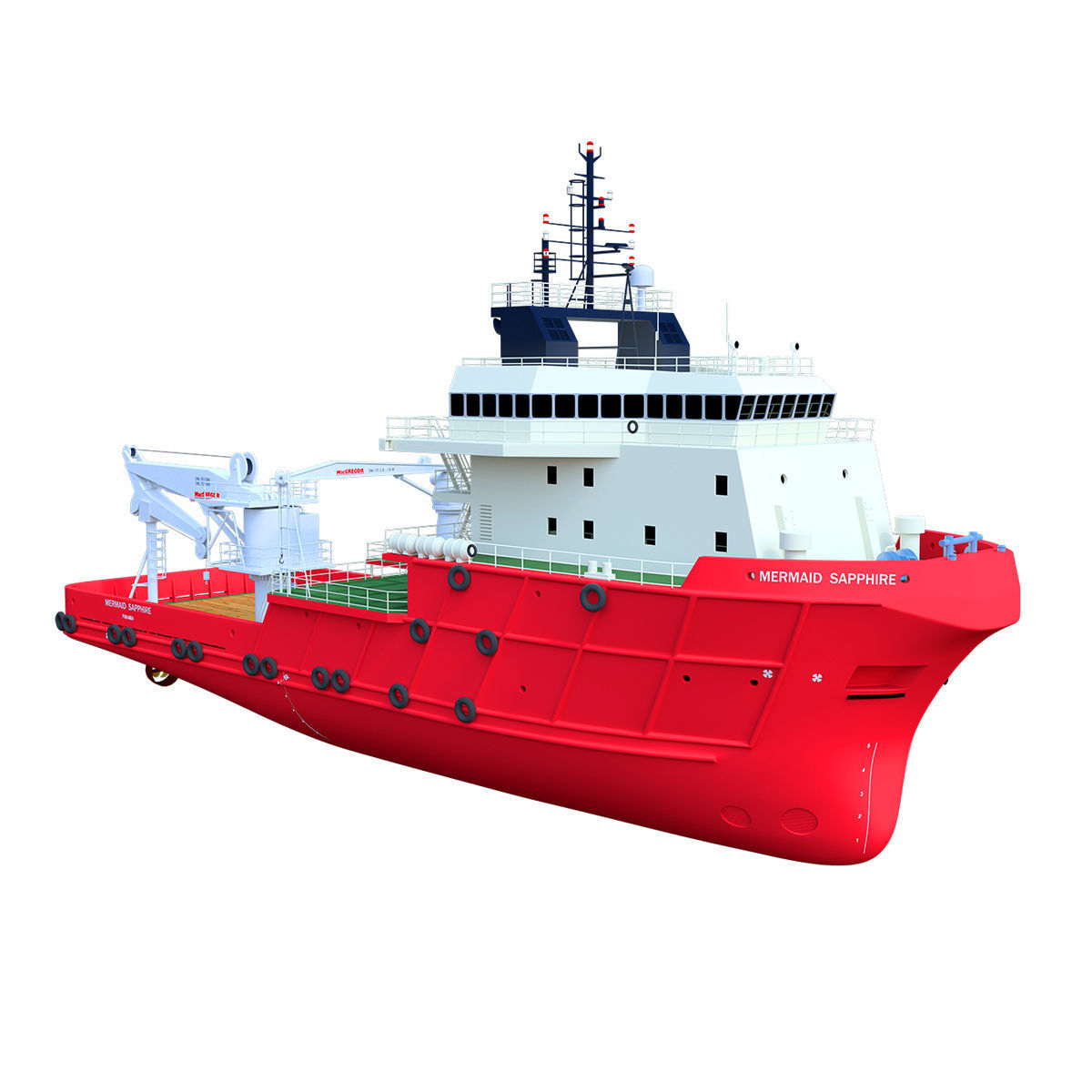 MERMAID SAPPHIRE BOAT 3D model | CGTrader