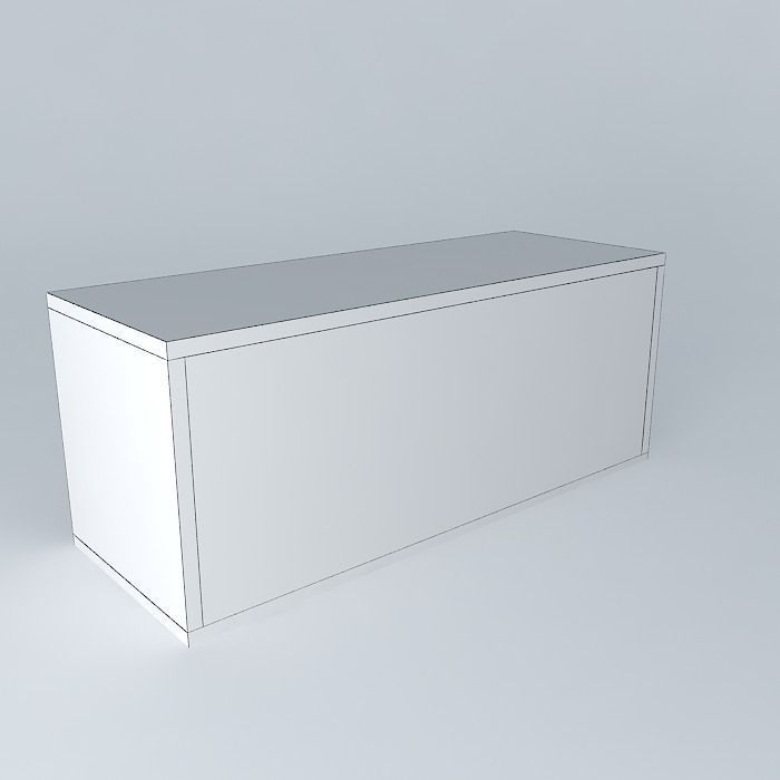 P036 TV shelf Free 3D model_4