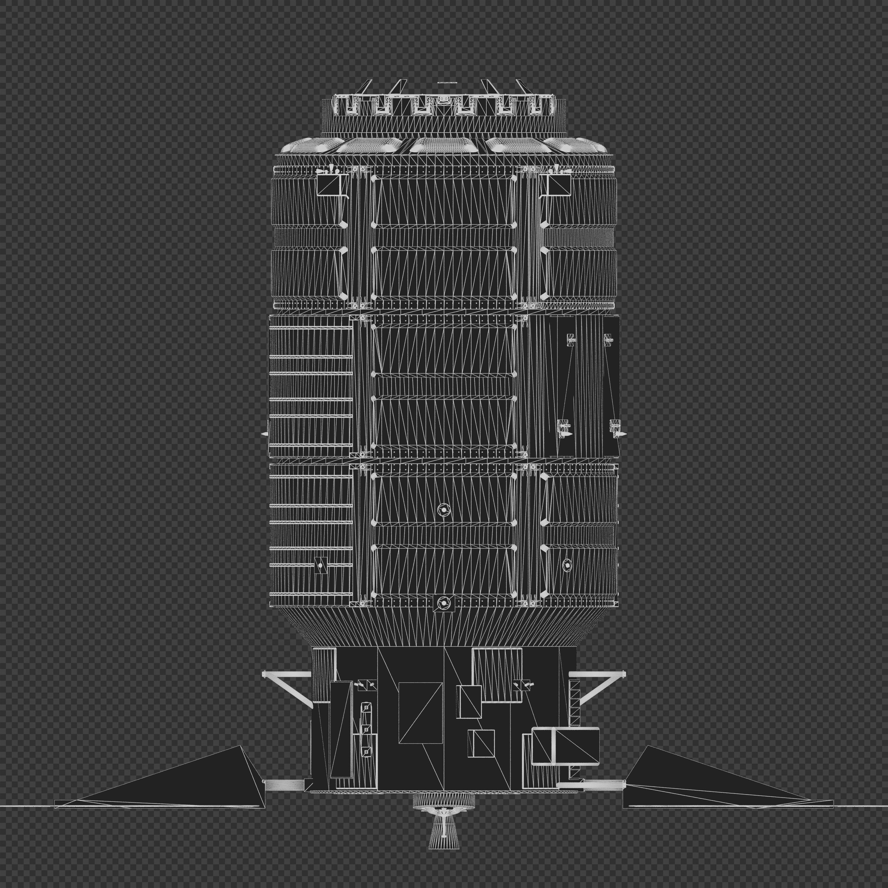 Enhanced Cygnus spacecraft 3D model_12