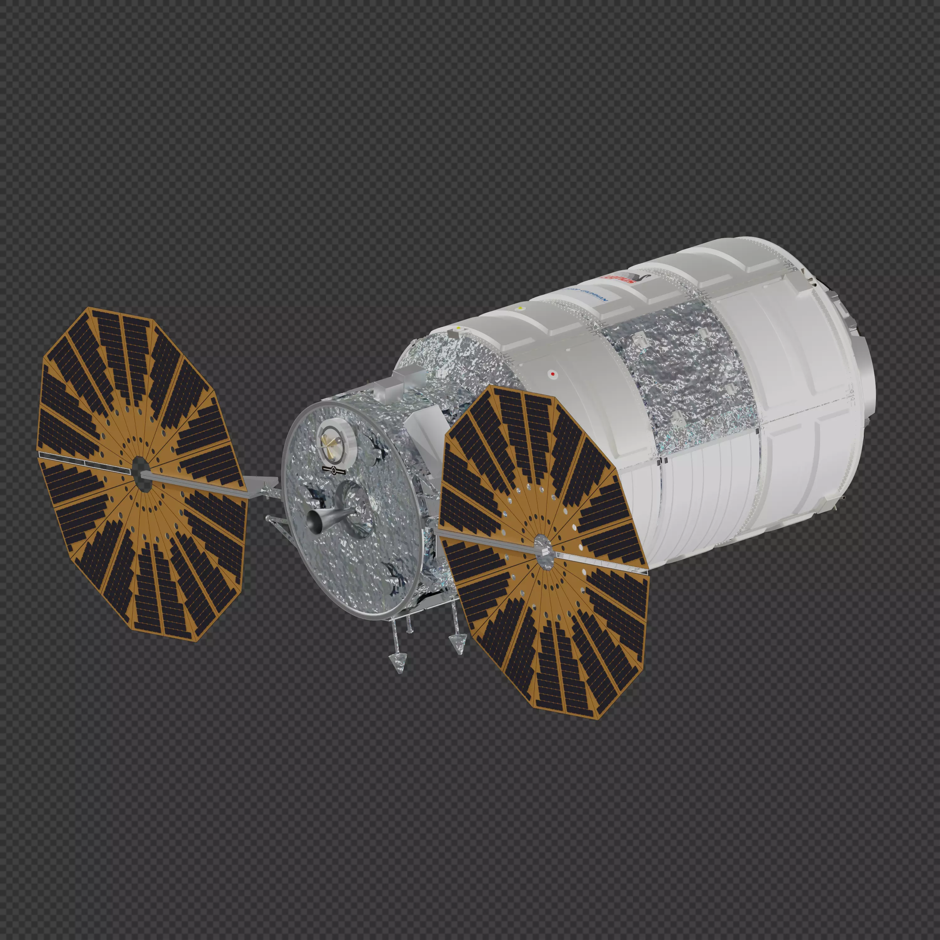 Enhanced Cygnus spacecraft 3D model_0