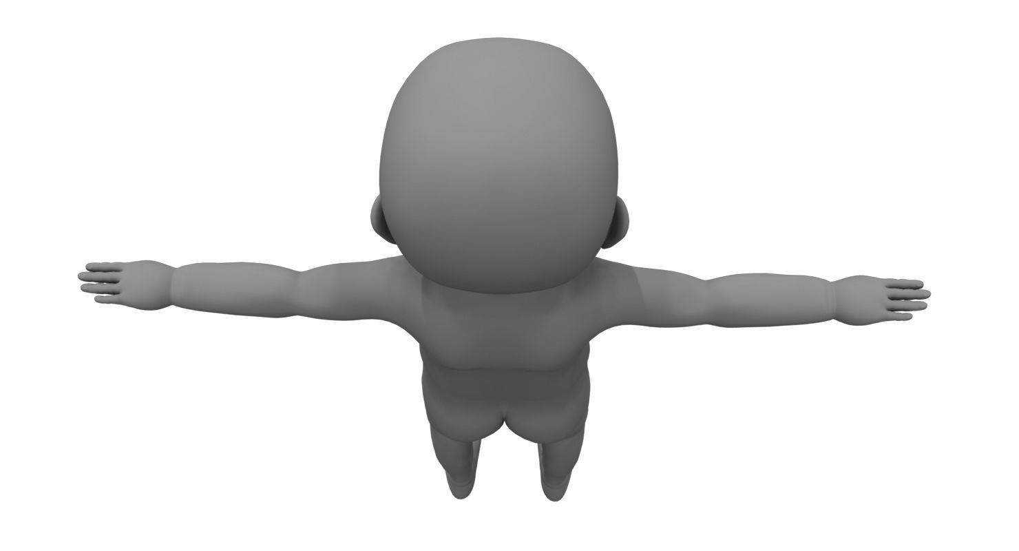 born baby 3d model 3D model_6