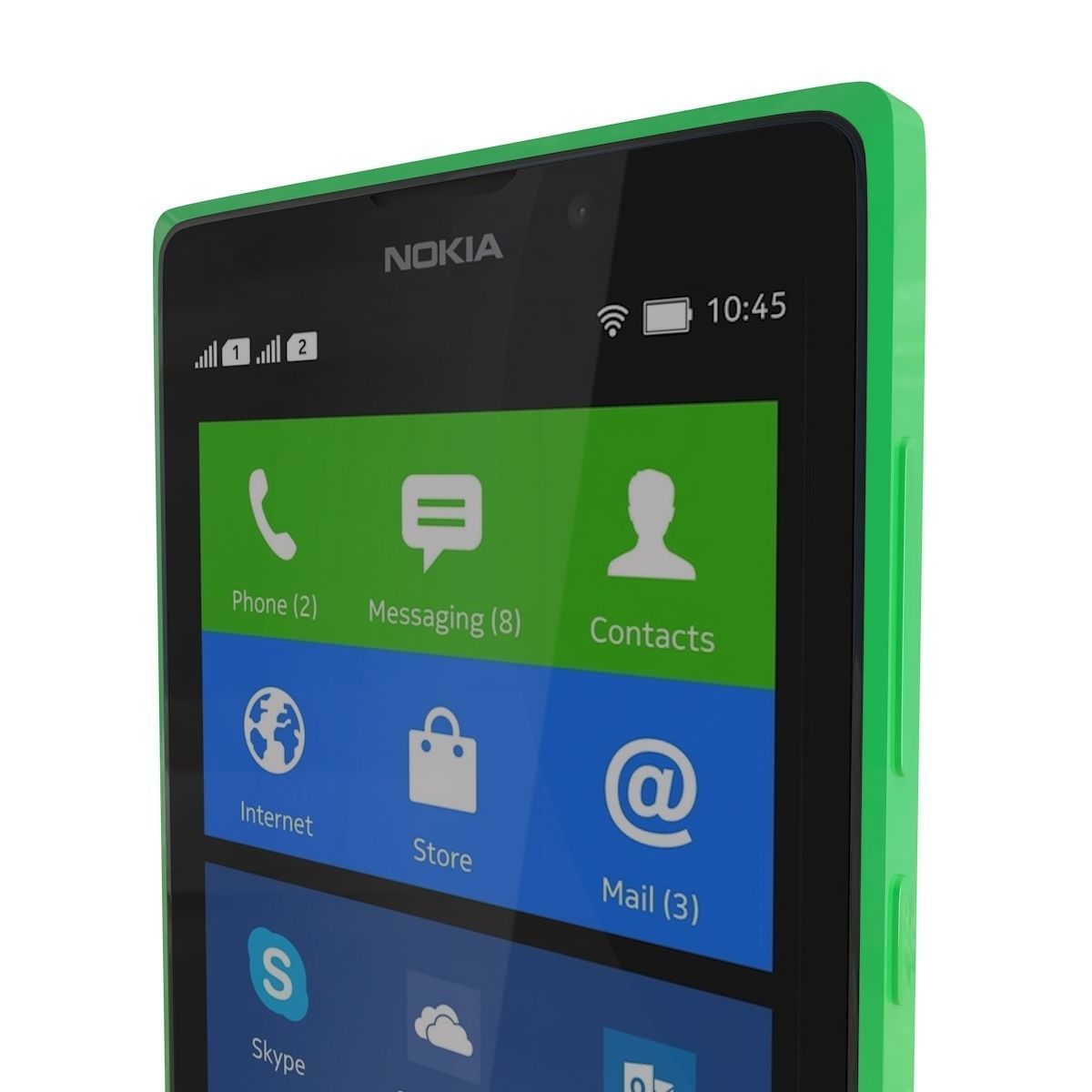 Nokia XL Bright green 3D model_3