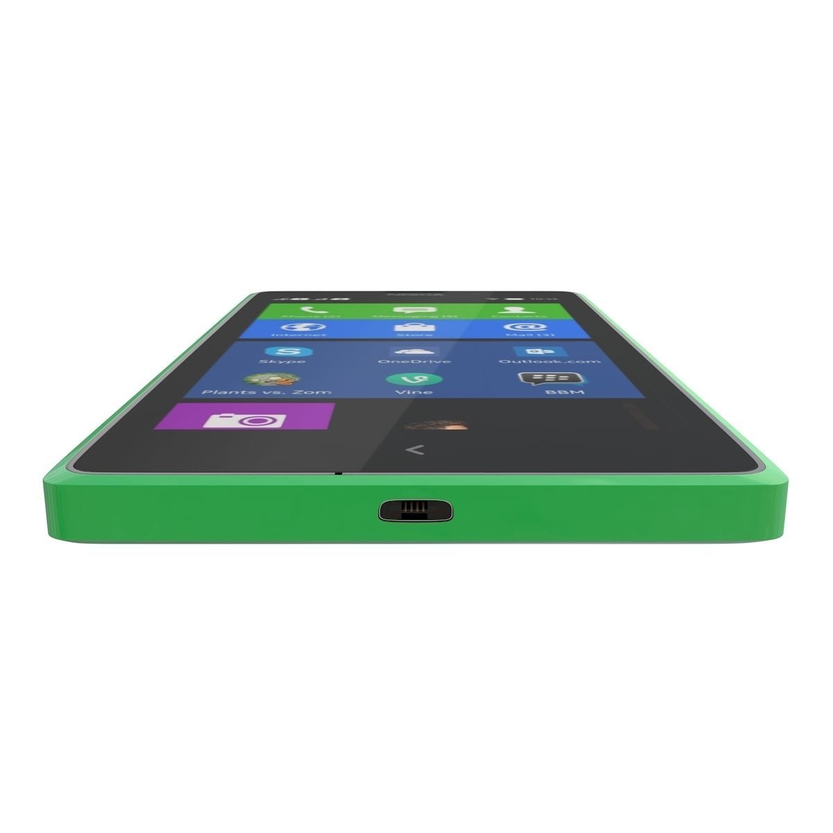 Nokia XL Bright green 3D model_5