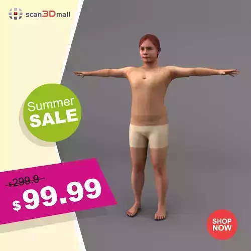 A Rigged Woman 3D model