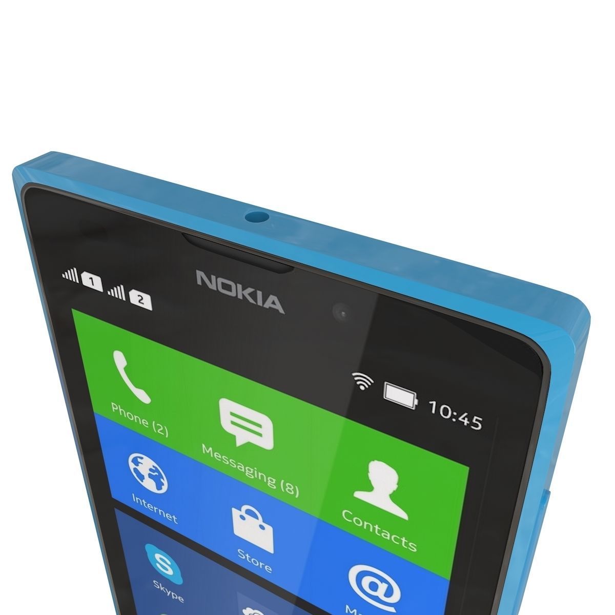 Nokia XL Cyan 3D model_6
