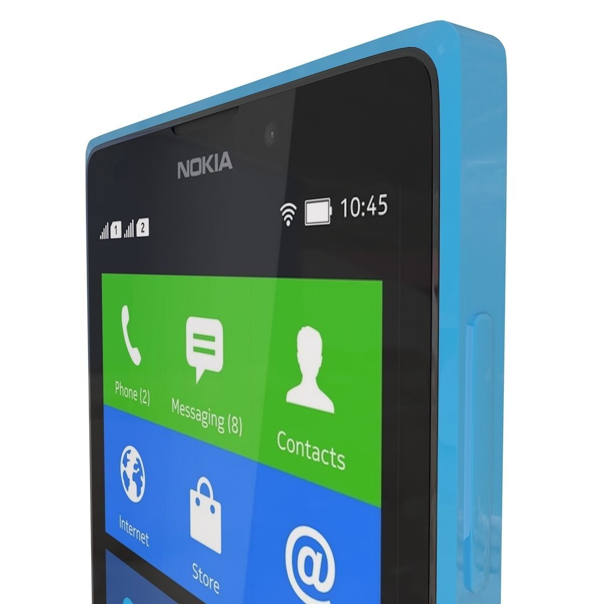 Nokia XL Cyan 3D model_3