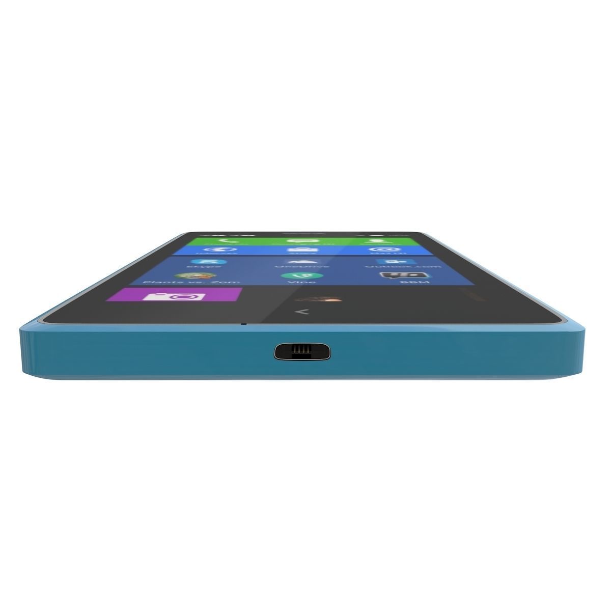 Nokia XL Cyan 3D model_5