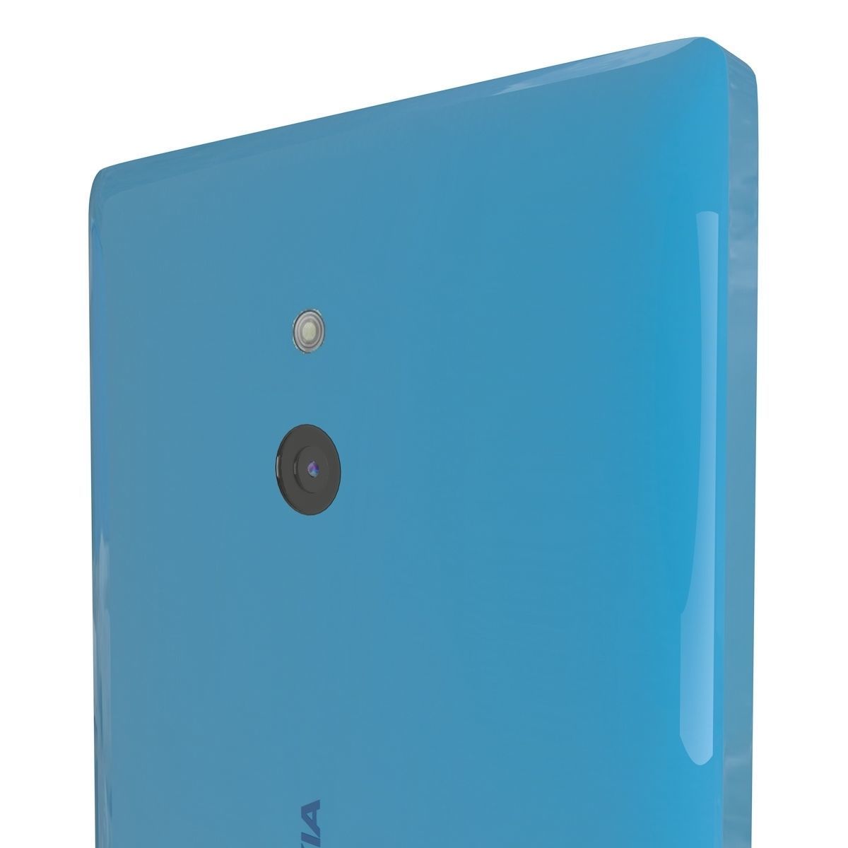 Nokia XL Cyan 3D model_4
