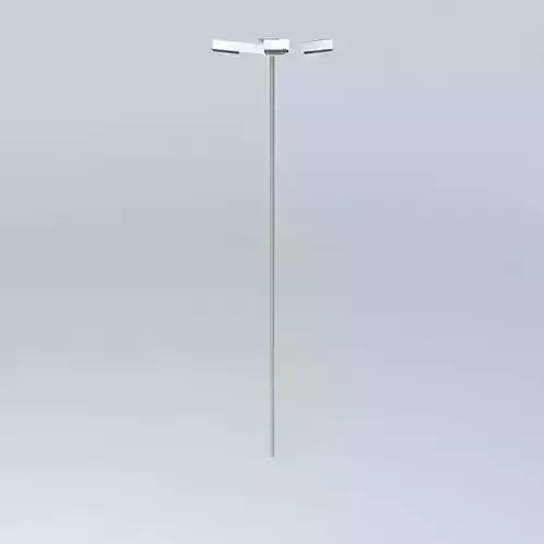 Lighting pole rotatory white castle with maringa