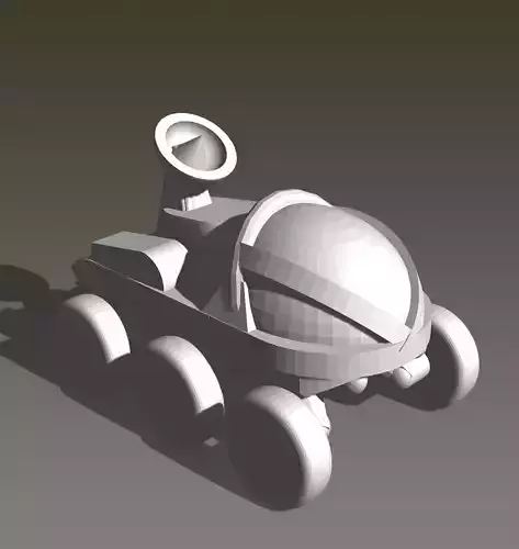 Manned Rover for On Mars Board Game 3D print model