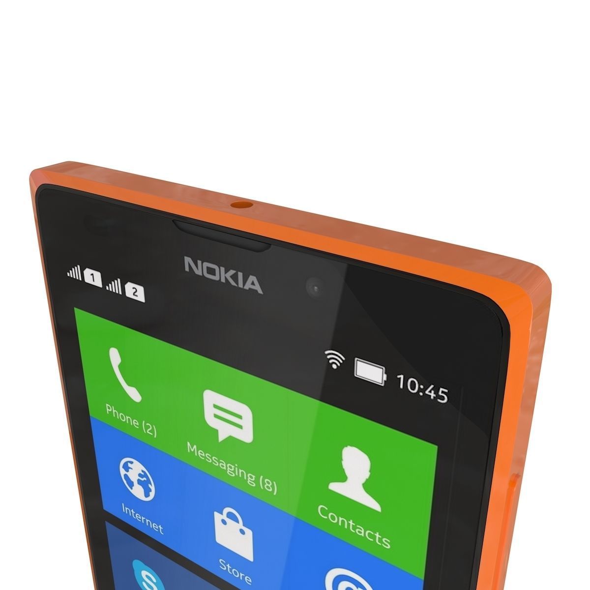 Nokia XL Orange 3D model_6