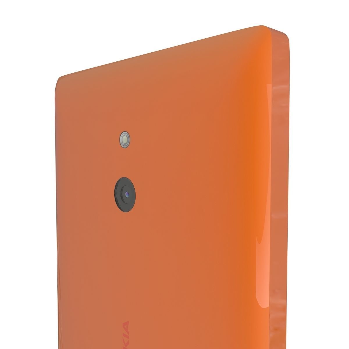 Nokia XL Orange 3D model_4